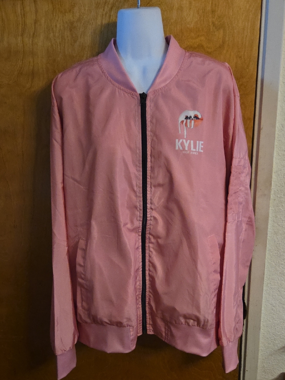 Kylie‎ Jenner Pink Bomber Jacket Womans Size Large